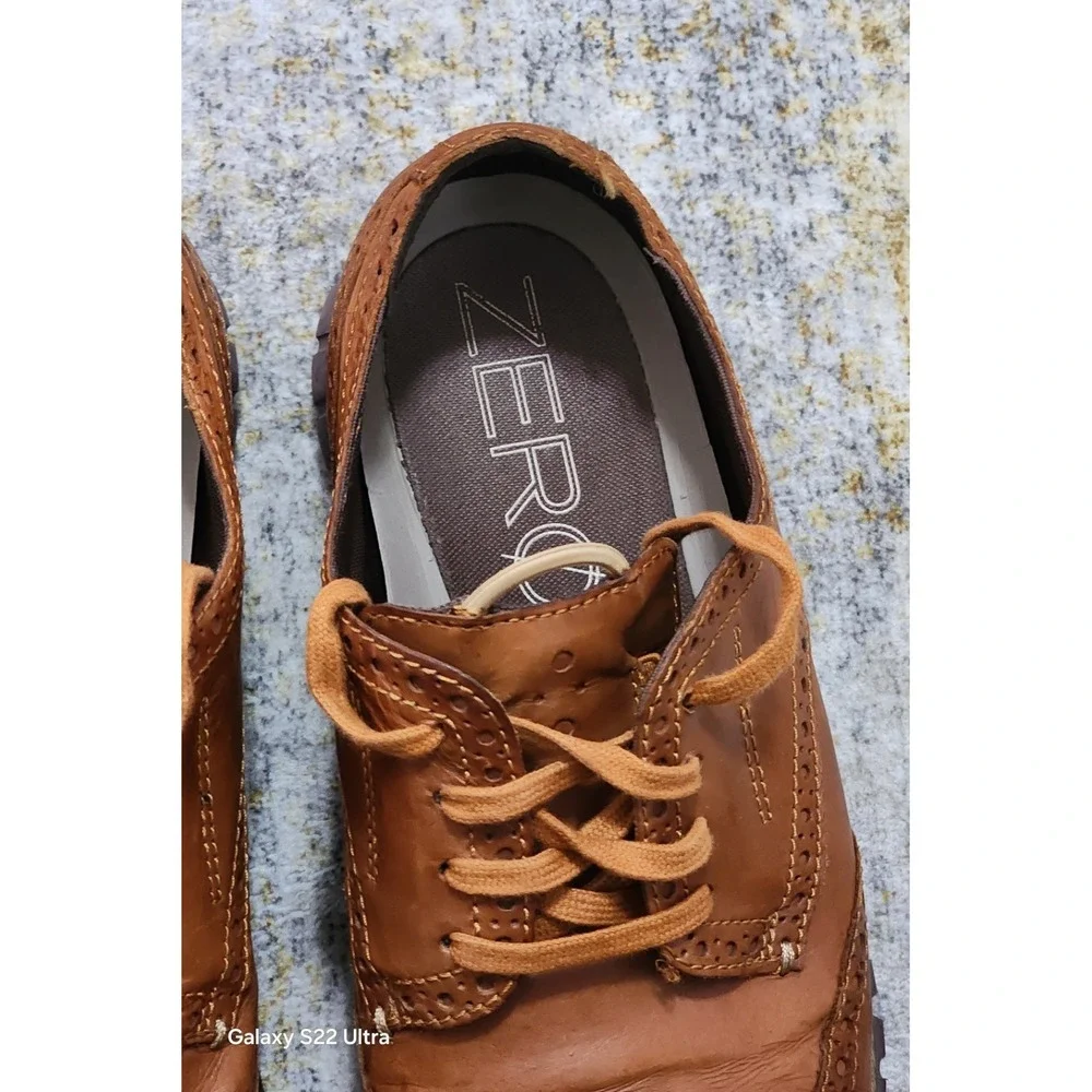 Cole Haan Men's Brown ZeroGrand Wingtip Oxford Shoes Size 10 C22747
